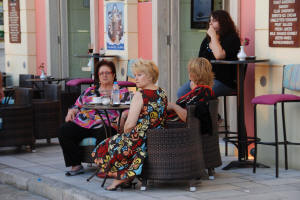 Naxos - vor dem Cafe